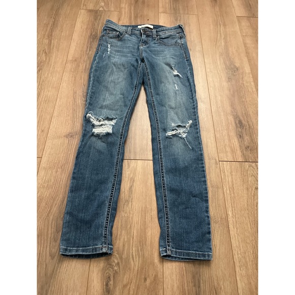 Eunina Women's‎ Ripped Denim Skinny Jeans Size 0 - Picture 1 of 8